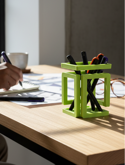 Creative pen holder desk accessory modern design