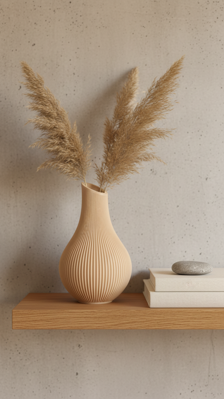 Minimalist table vase ideal for living room, office desks, and contemporary interior styling.