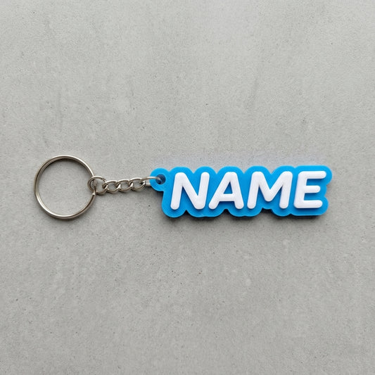 Custom 3D Printed Name Keychain – Personalized Keyring Gift